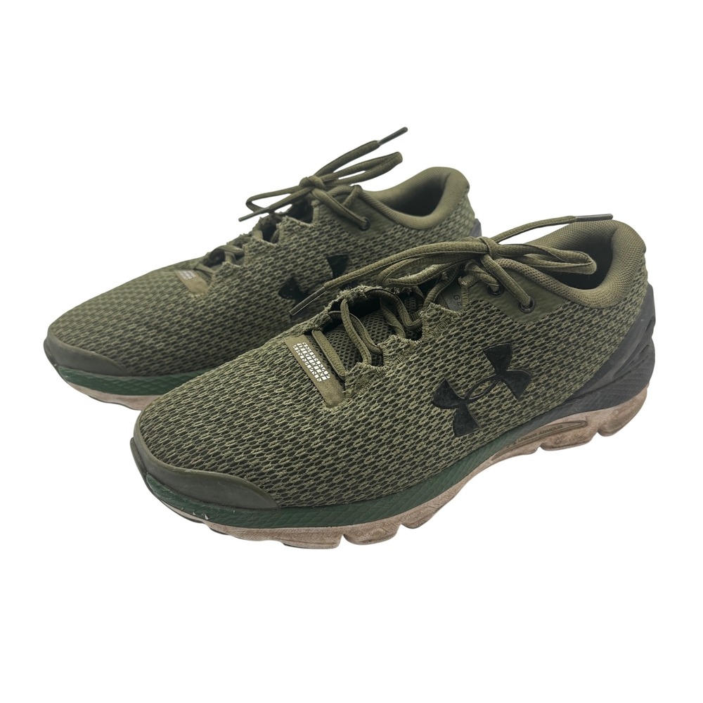 Under Armour Charged Escape 3 Olive Green Athletic Running Shoes Sneakers Mens 8